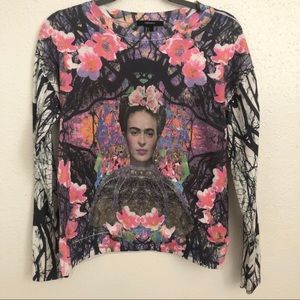 Frida Kahlo Long Sleeve Sweater